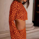 Women's Fashion Vacation Style Hip Skirt Suit