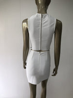 Women's Fashion Cutout Short Top Skirt Two Piece Set