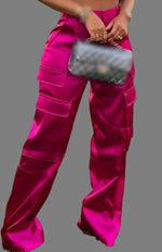 Fashion Casual Zipper Solid Color Multi-pocket Straight-leg Pants