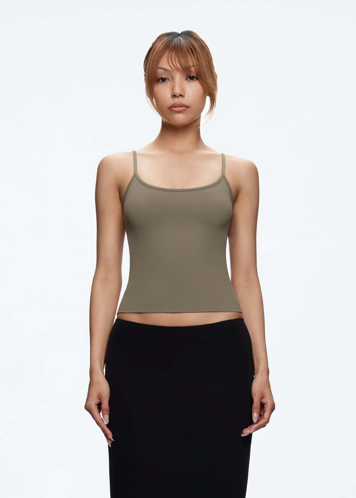 Hot Girl Basic Elastic Quick-drying Top Running Workout Vest Inner Wear