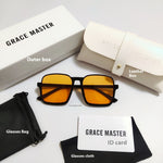 Women's Retro Simple Square Semi-rimless Sunglasses