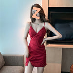 Hip Wrap Slim Underlay Off Shoulder Dress