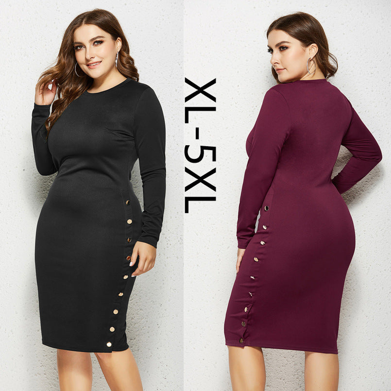 Oversized Over-the-knee Bamboo Fiber Dress