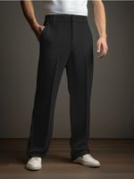 Casual Versatile Business Straight Men's Fashion Waffle Suit Pants