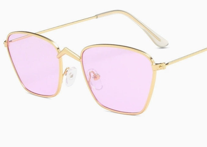 Personality Fashion Metal Small Square Box Ocean Lens Sun Eye
