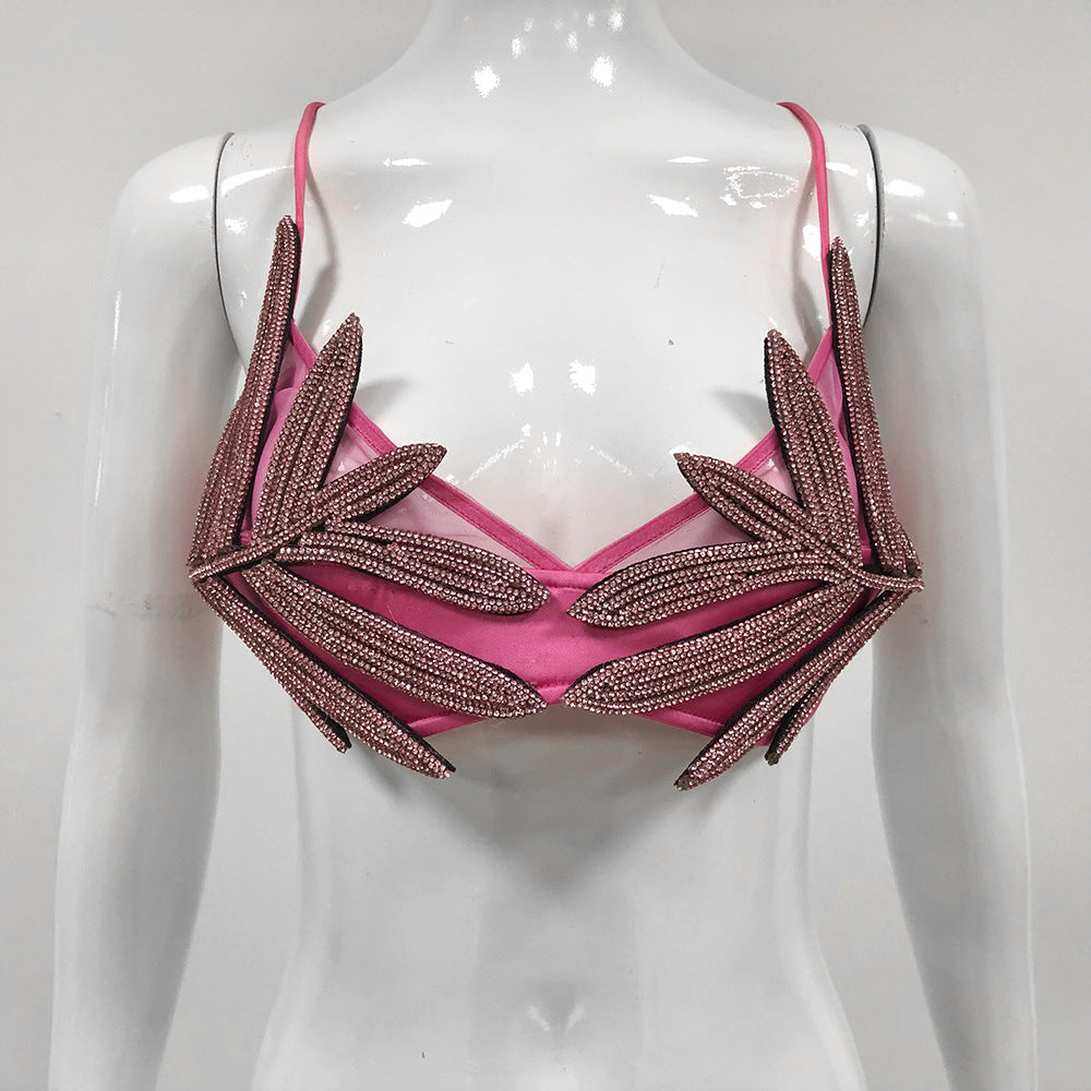 Fashion Underwear Long Cutout Sling Chest Necklace