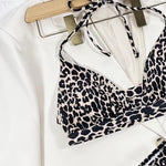 Bikini Split Sexy High Waist Leopard-print Swimsuit