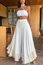 Individual Casual Flared Tassel Pants For Women