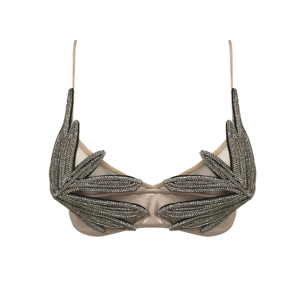 Fashion Underwear Long Cutout Sling Chest Necklace
