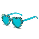 Fashionable All-match Peach Heart Sunglasses For Women