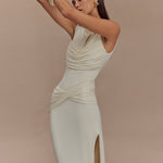 New Summer Round Neck Backless Dress Fashion Sleeveless