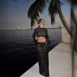 Women's Fashion Vacation Style Hip Skirt Suit