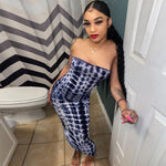 Colorful Tie-Dye Off-Shoulder Wrap Dress