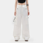 Overalls Women's White Overalls Fashion Brand Straight