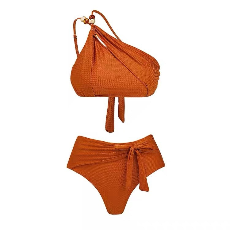 Push Up Bikini High Waist Split Swimsuit Chiffon Dress