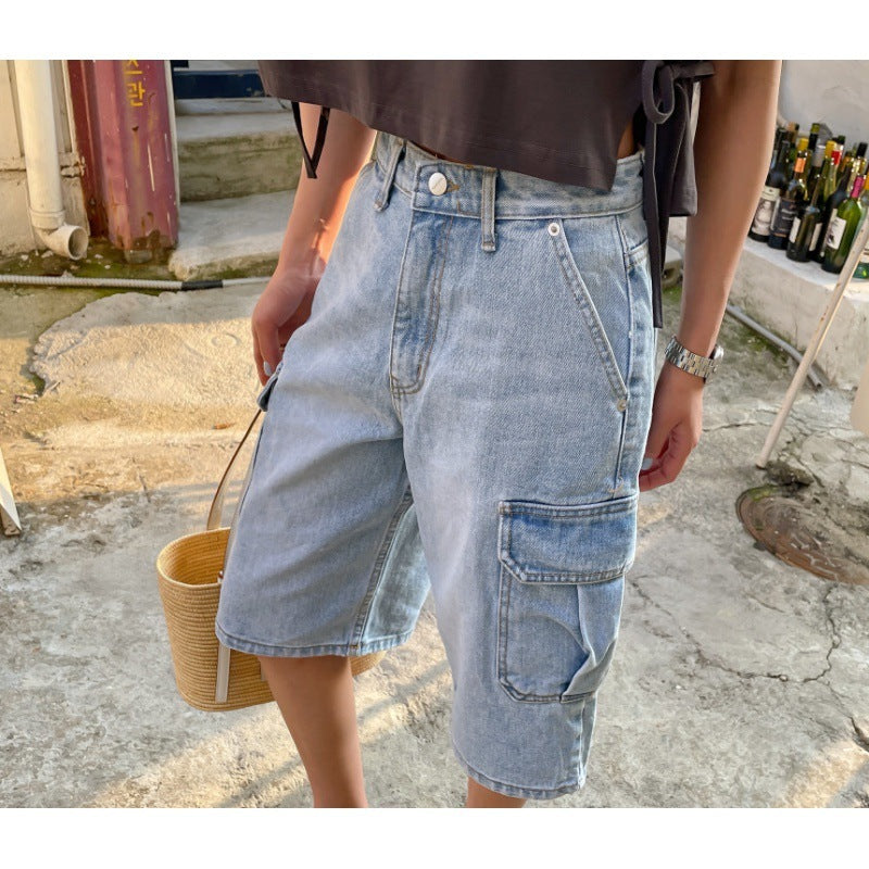 Cool And Chic Casual Denim Overalls