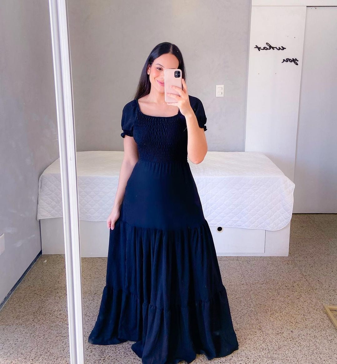 European And American Style Dress Off-shoulder Floral Off-shoulder Long Color Fairy Skirt