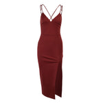 Spring And Summer New Sling Slit Slim Skirt Women