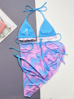 Women's Split Tie-dye Swimsuit Bikini