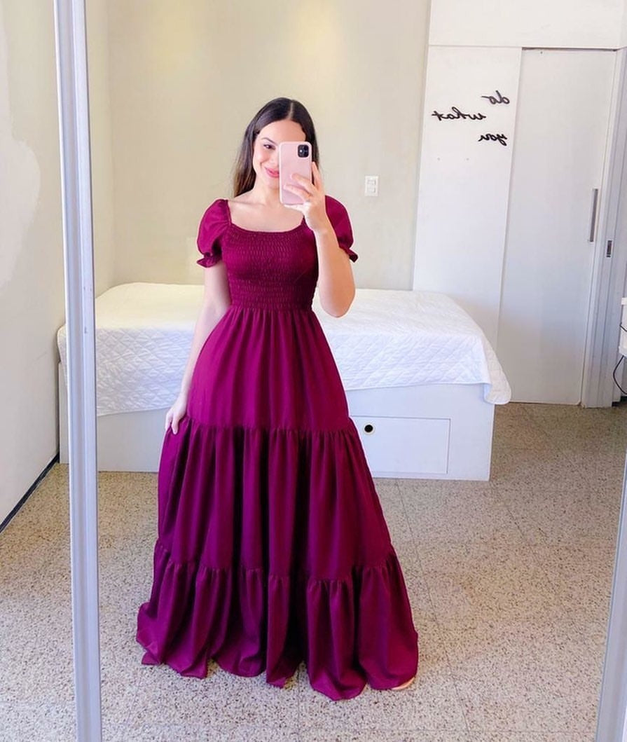 European And American Style Dress Off-shoulder Floral Off-shoulder Long Color Fairy Skirt