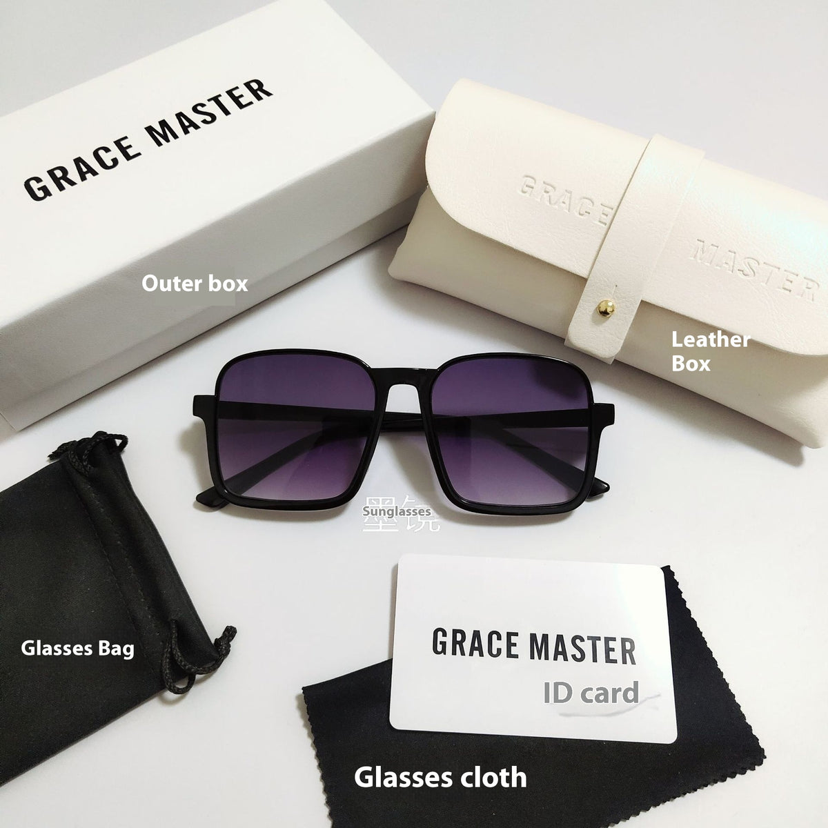 Women's Retro Simple Square Semi-rimless Sunglasses