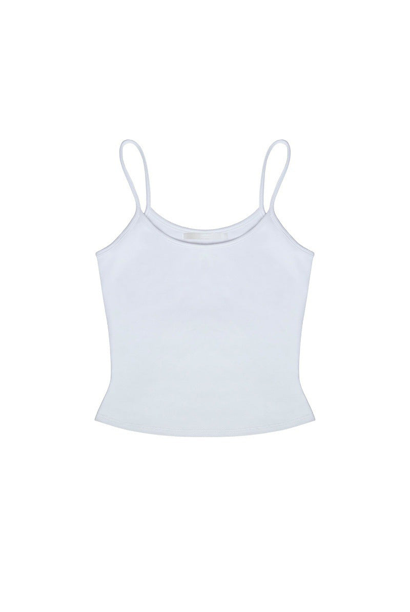Hot Girl Basic Elastic Quick-drying Top Running Workout Vest Inner Wear