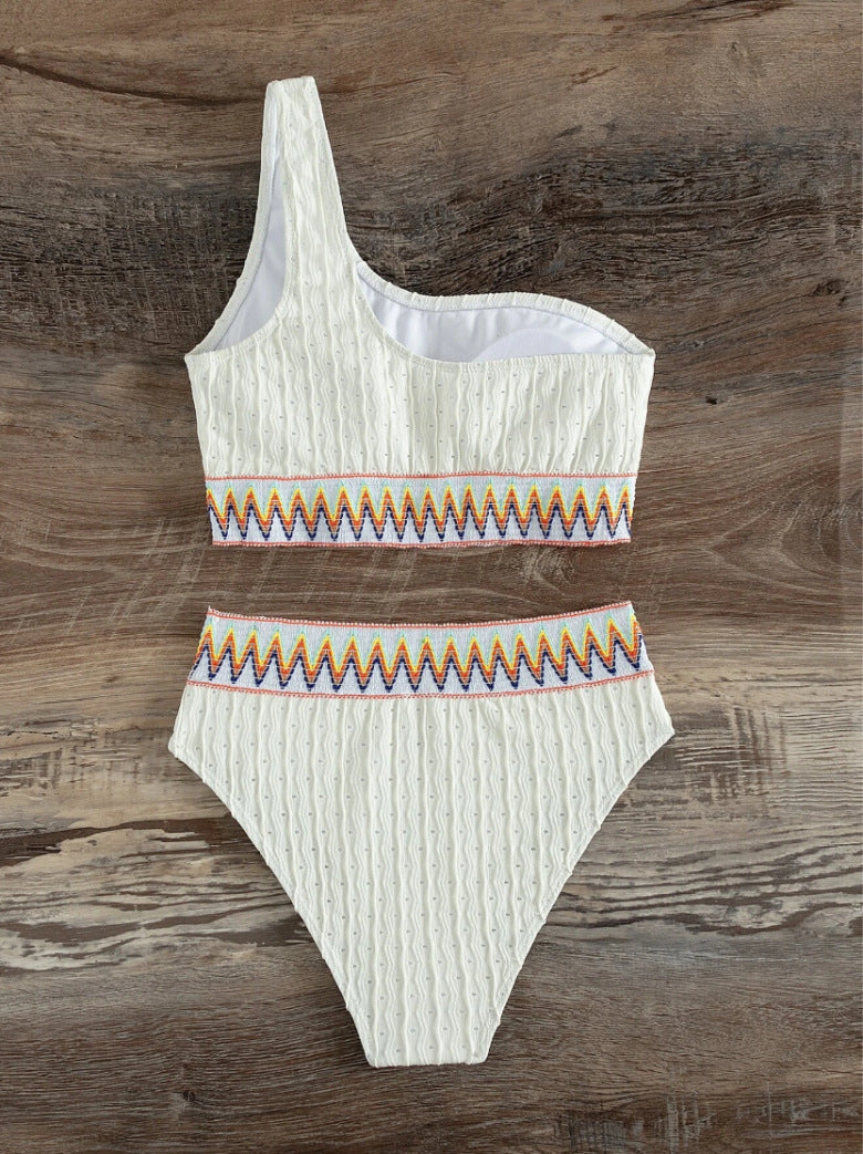 Split High Waist Bikini Women's Swimsuit