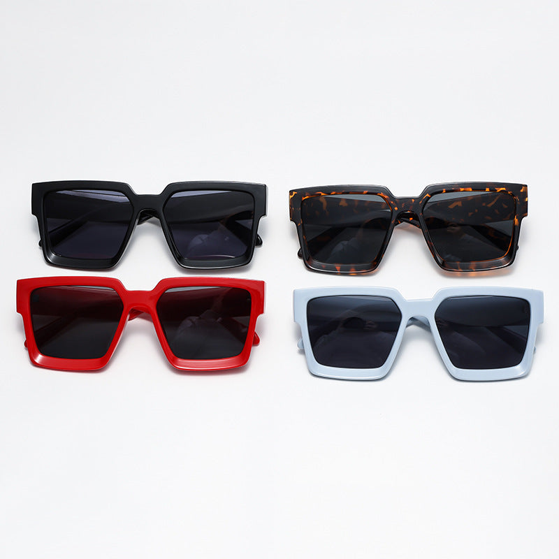 Large Frame Square Sunglasses Women's Fashion Sunshade