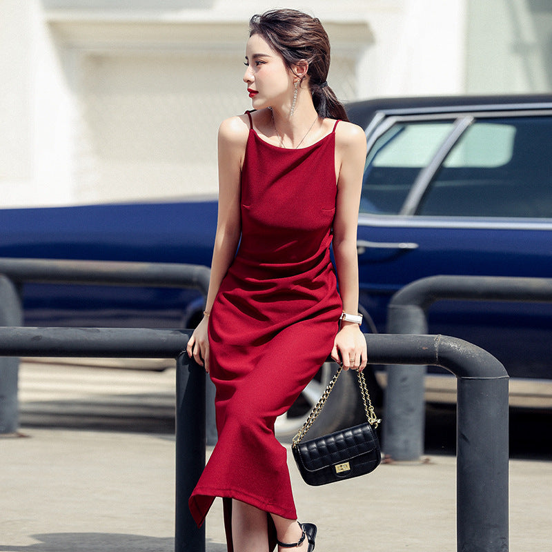 Off-shoulder Design Skirt For Women Gilding Party
