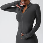 Zipper Tight Running Top Breathable