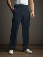 Casual Versatile Business Straight Men's Fashion Waffle Suit Pants