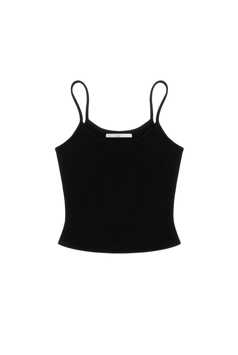 Hot Girl Basic Elastic Quick-drying Top Running Workout Vest Inner Wear