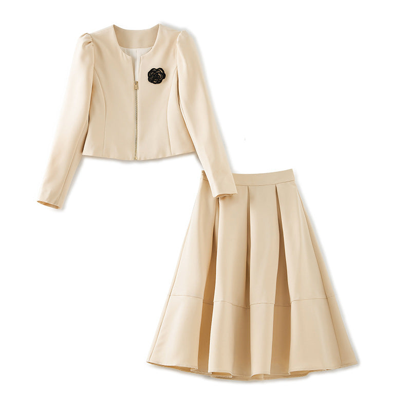 Hepburn Style Skirt Two Piece Set