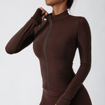 Zipper Tight Running Top Breathable